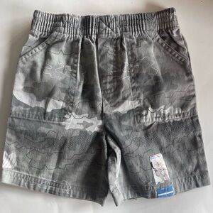 Garanimals Gray Camo Elastic Waist Shorts, Size 24 Months